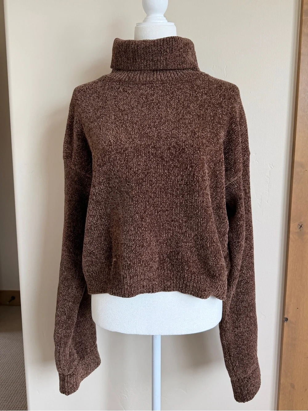 Re Ona Chocolate Brown Slouchy Sweater | Size M
